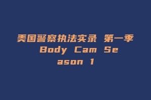 美国警察执法实录 第一季 Body Cam Season 1