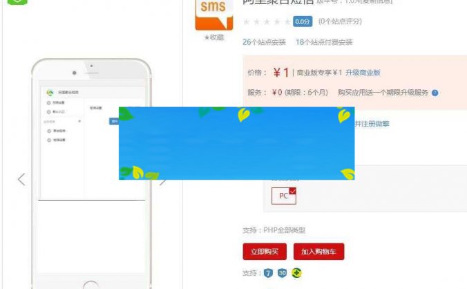 通用功能模块 阿里聚合短信V1.0.4 开源版 配合永和首页使用_源码下载