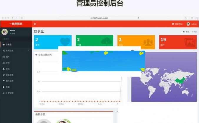 Laravel框架高清壁纸图库图片分享上传下载网站源码_源码下载